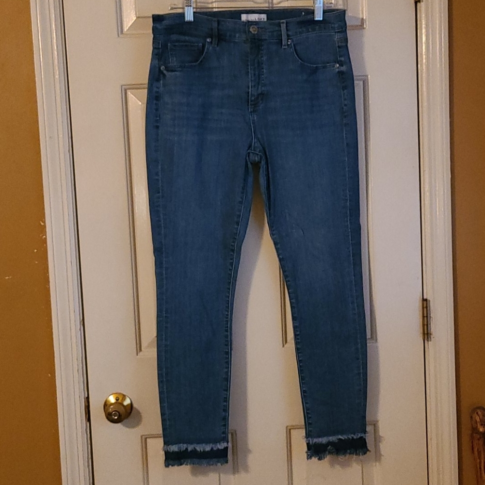 Womans Blue Jeans ( Loft )